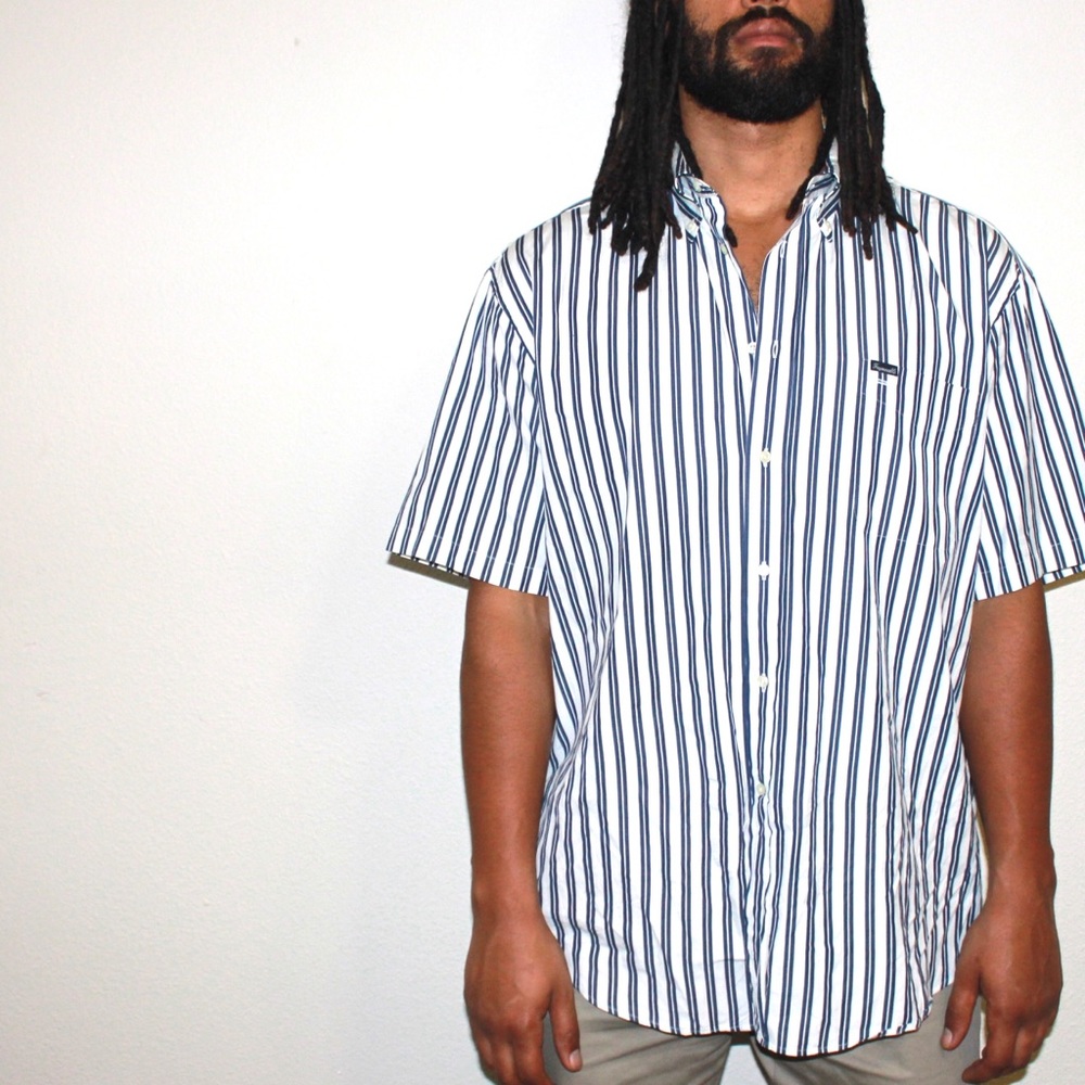 Facconable Button Down Stripe Shirt